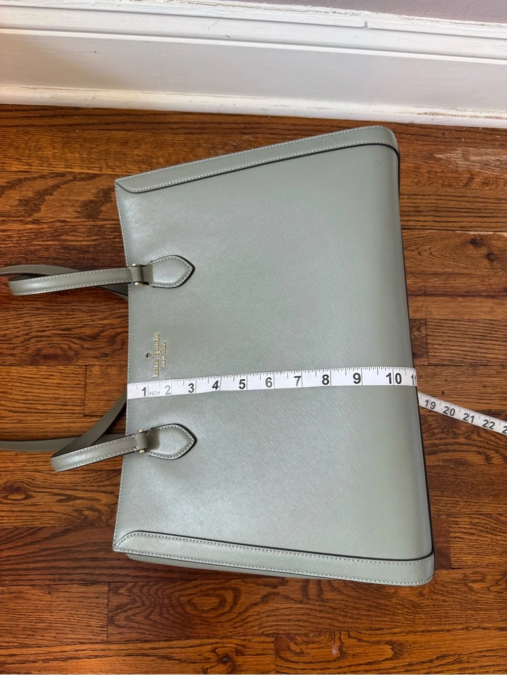 Kate Spade Madison Saffiano East West Leather Large Laptop Tote Sage KC434